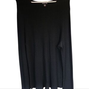 August Max Womens Black Ribbed Long Sleeve Sweater Size 4